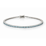 imagem do produto  Pulseira Riviera com Top�zio Azul de 22cm