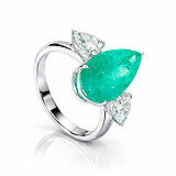 imagem do produto  Anel Esmeralda de Muzo 3,70ct