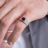 imagem do produto  Anel Solit�rio Granada