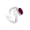 imagem do produto  Anel Cobra com Rubi e Diamantes