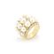 imagem do produto  Anel Gomo Degrad de Prolas, Diamante e ouro 18k