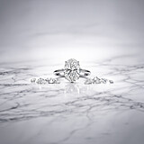 imagem do produto  Anel Solitario Oval