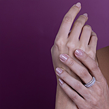 imagem do produto  Anel Fileiras Baguetes