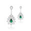 imagem do produto  Brinco Esmeraldas e Diamantes