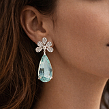 imagem do produto  Brinco Flor Aquamarine