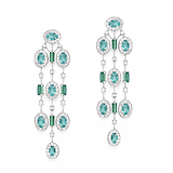 imagem do produto  Brinco Franja Turmalinas