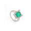 imagem do produto  Anel esmeralda de muzo 3.12ct com estrutura de brilhante