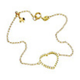 imagem do produto  Pulseira Cora��o com diamantes