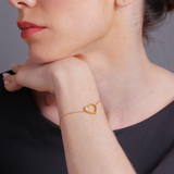 imagem do produto  Pulseira Cora��o com diamantes