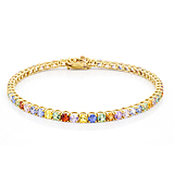 imagem do produto  Pulseira Riviera com 57 Safiras