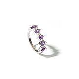 imagem do produto  Anel Safiras, Tanzanitas e Diamantes.