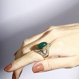 imagem do produto  Anel Esmeralda Oval
