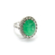 imagem do produto  Anel esmeralda de muzo 9.45ct e brilhantes de 8 pts