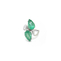 imagem do produto  Anel Esmeraldas e Diamantes