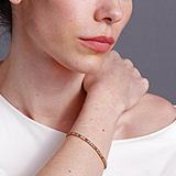 imagem do produto  Pulseira Riviera com 57 Safiras