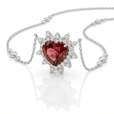 imagem do produto  Gargantilha Cora��o de Rubelita