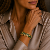 imagem do produto  Pulseira Bracelete Esmeraldas
