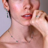 imagem do produto  Anel Esmeralda e Diamantes