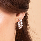 imagem do produto  Argola Riviera 18 Brilhantes 50 Pts VSI/SI