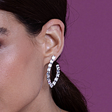 imagem do produto  Brinco Meia Baguetes