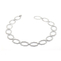 imagem do produto  Gargantilha Elos Octogonais em Ouro Branco com Diamantes 4pts