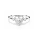 imagem do produto  Anel Cora��o Diamantes