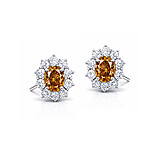 imagem do produto  Brinco Solitario Cognac