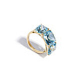 imagem do produto  Anel de Top�zios Sky em Ouro