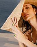 imagem do produto  Anel Bot�o Oval Lacca Esmeralda 8,05ct